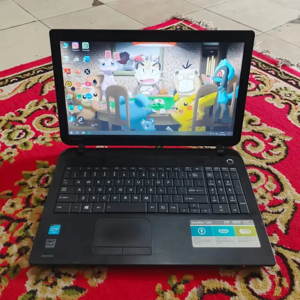Toshiba satellite C55 slim Ram8GB/hdd500GB bogor