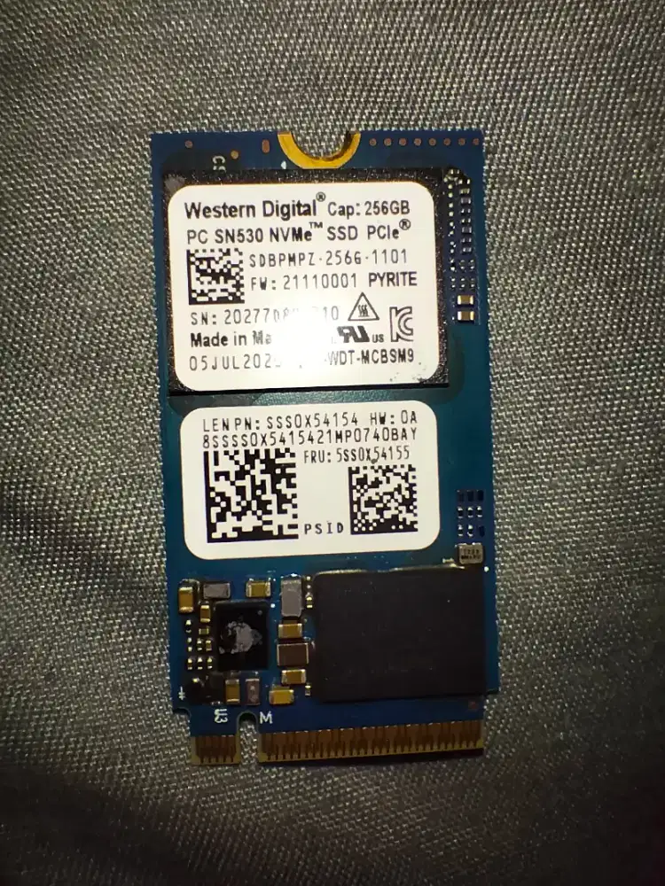 Ssd nvme 256gb sn530 wd