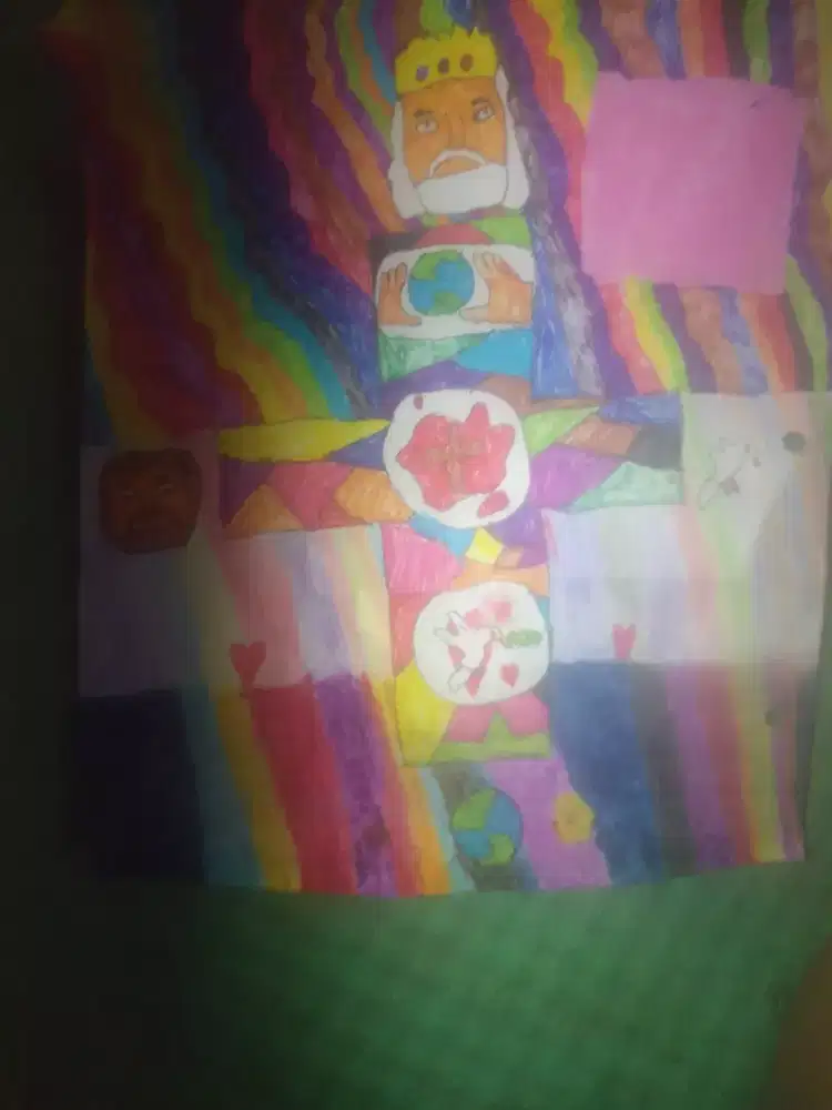 Lukisan Mini warna warni, Kristen