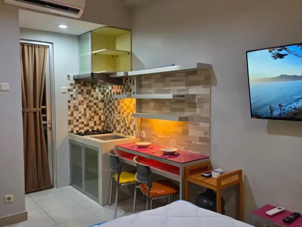 Apartemen Disewakan Gunawangsa Manyar A#6A, Studio Fully Furnished With Balcony