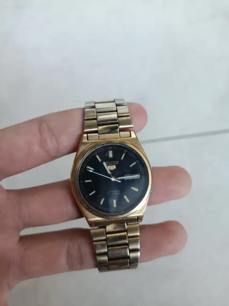 Jam tangan Seiko 5 gold japan