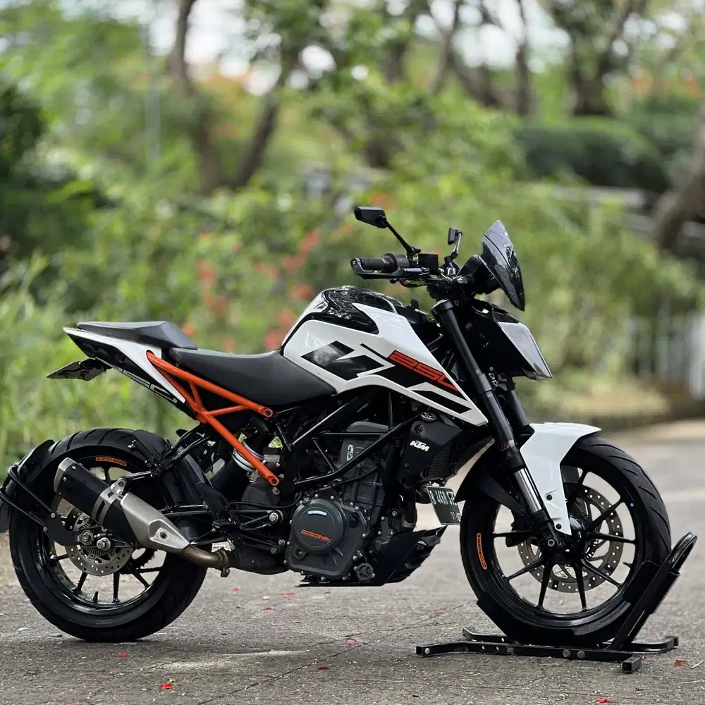 KTM DUKE 250 ABS 2019 PUTIH KM RENDAH SIAP TOURING