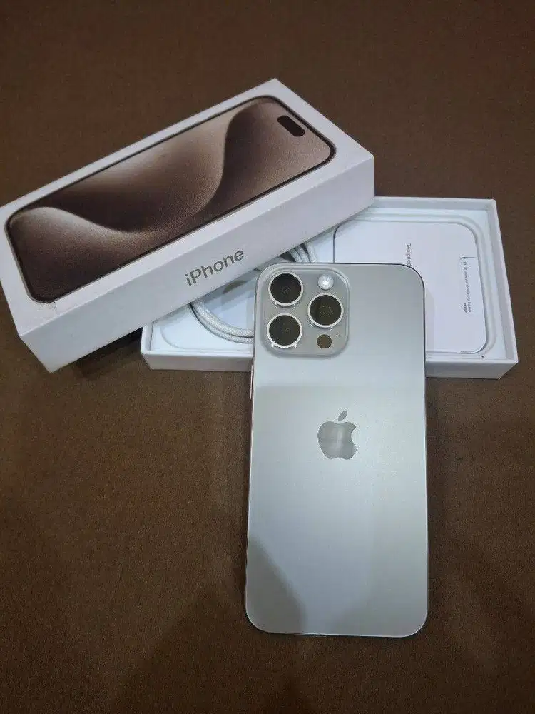 iPhone 15 Pro Max Natural Titanium 512 GB iBOX Indonesia Resmi