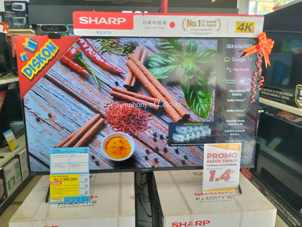 TV SHARP 4T-C43HJ6000I  43inch Google Tv