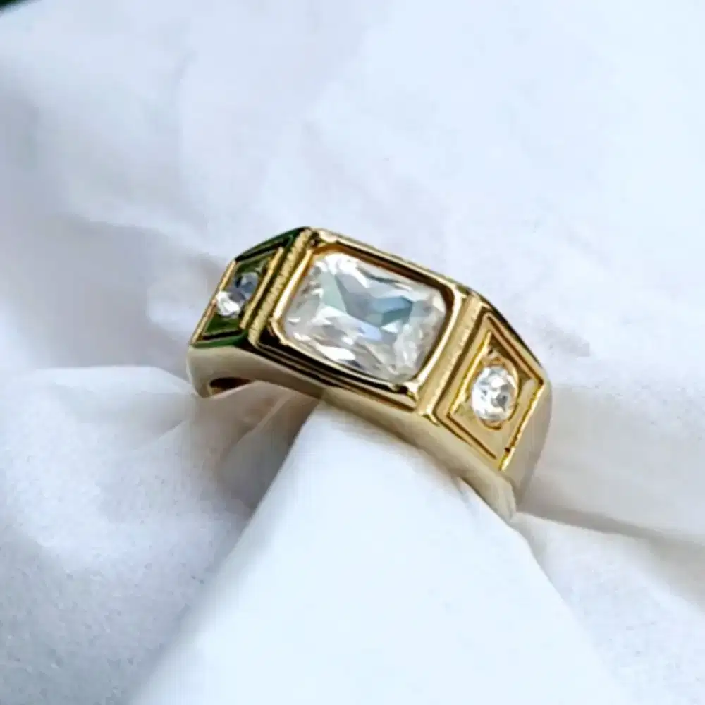 Cincin pria titanium anti luntur