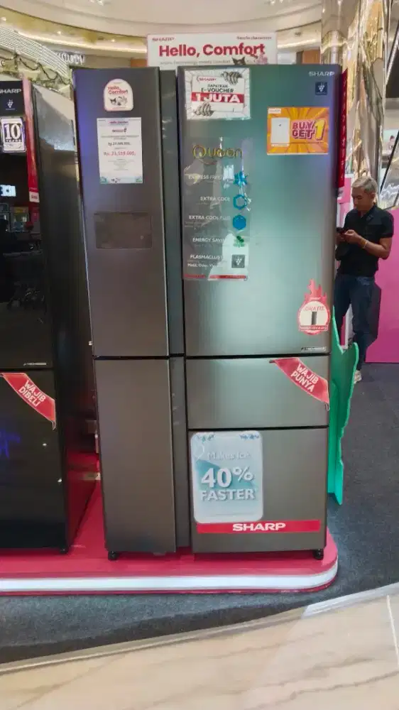 Ready New Produk Kulkas 5 pintu inverter dari Sharp