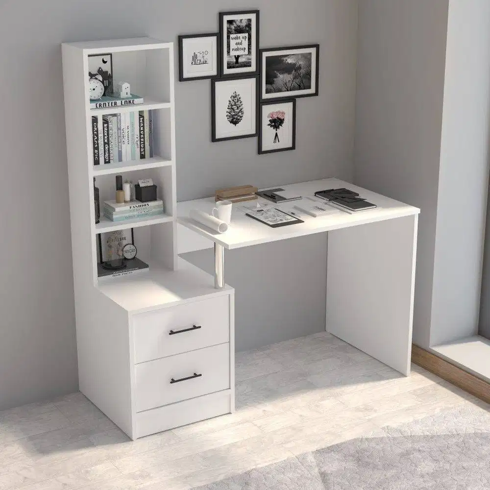 meja belajar minimalist modern