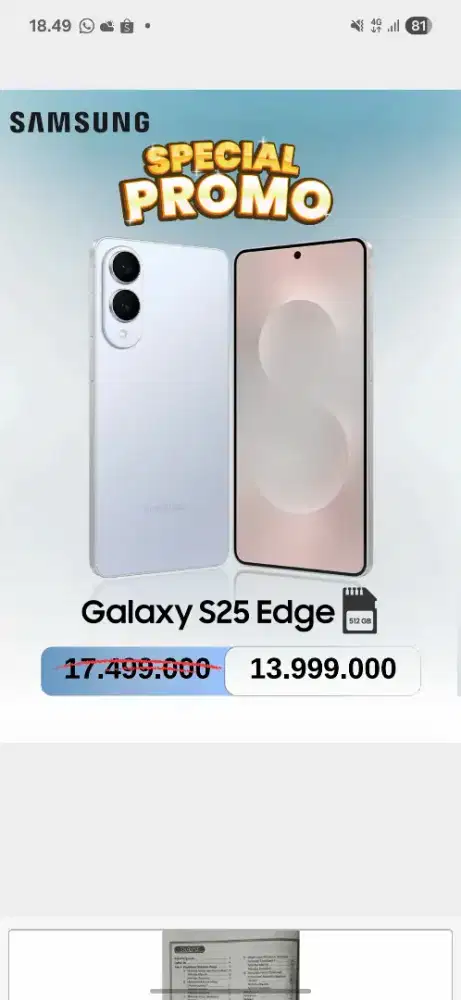 SAMSUNG GALAXY S25 EDGE