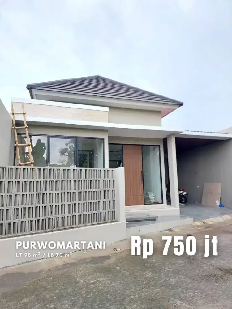 Dijual Rumah Baru Modern Minimalis di Purwomartani