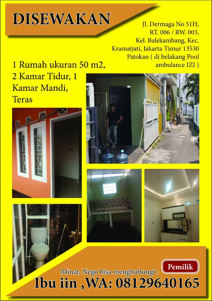 RUMAH DISEWAKAN