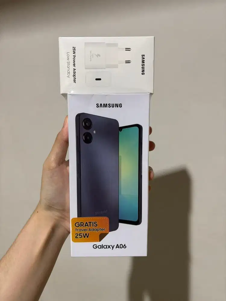 [Baru] Samsung Galaxy A06 Black GRATIS Travel Adapter 25W