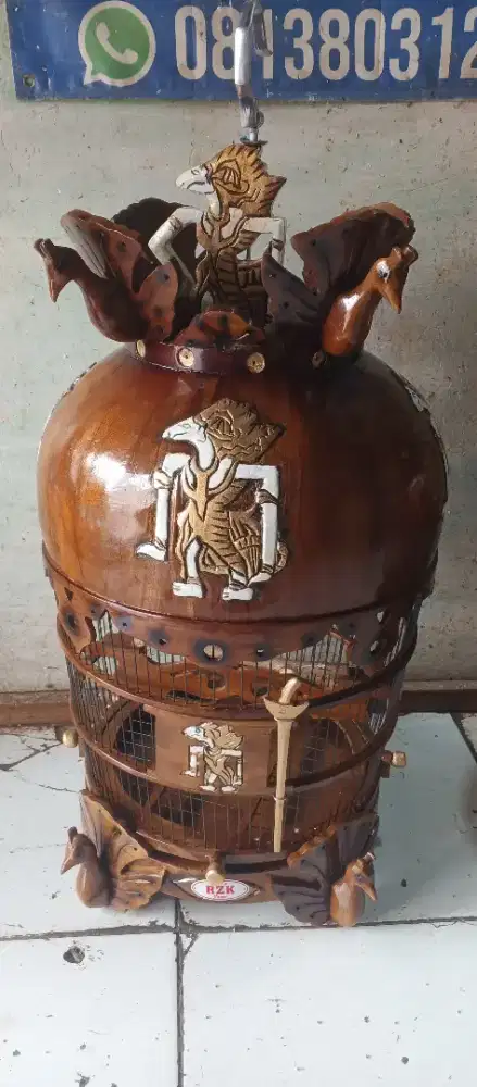 Sangkar perkutut kubah wayang