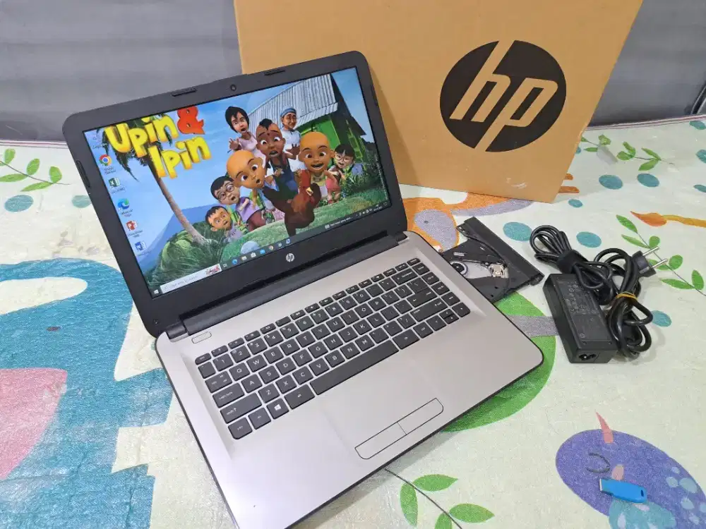 BU aja hp 14 silver fullset mulus no minus siap pakai