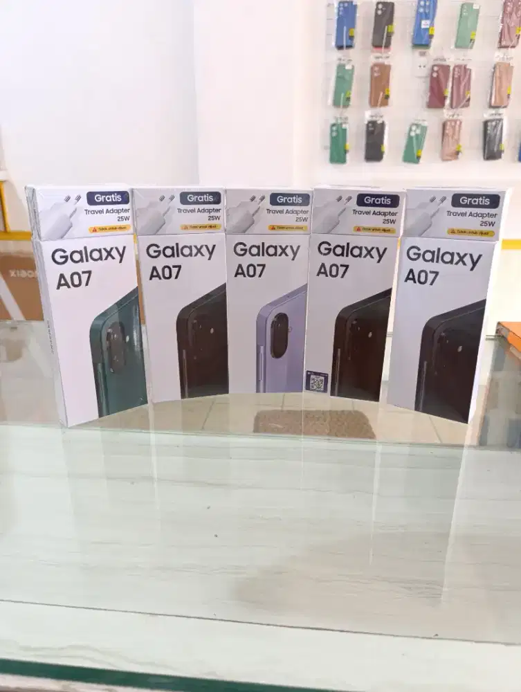 Samsung a07 6/128gb garansi resmi free adaptor