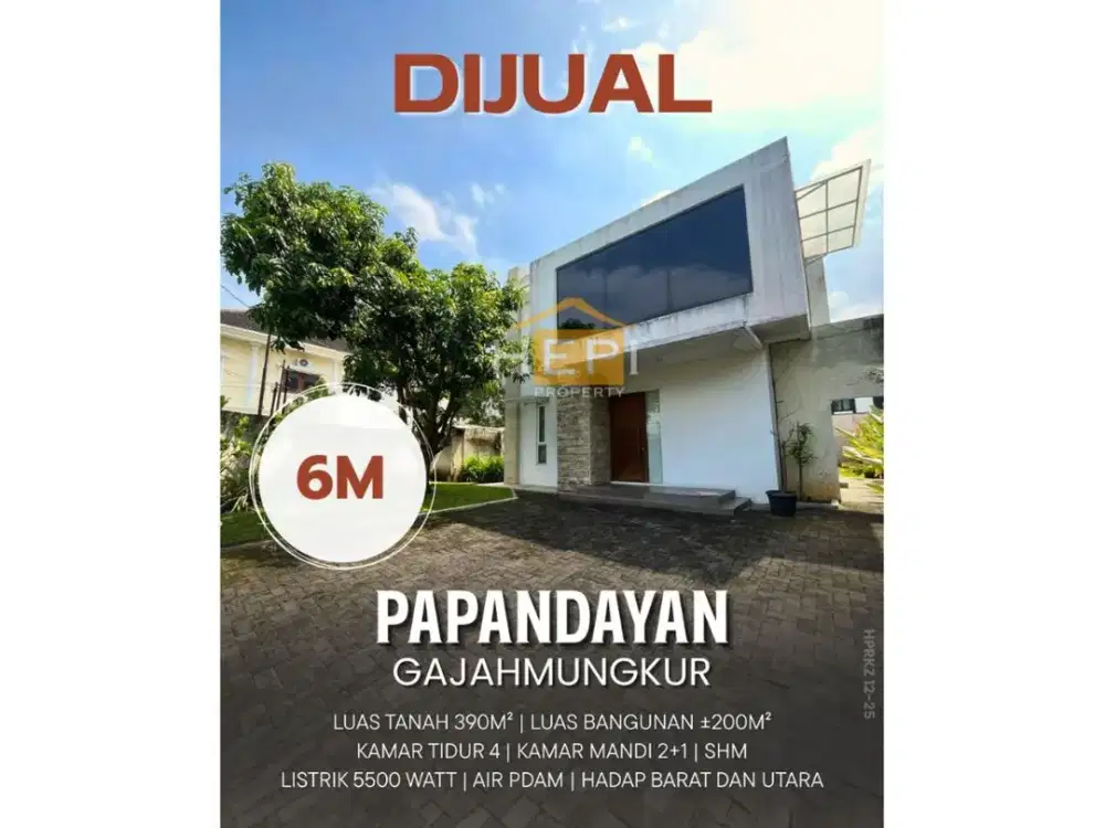 Dijual rumah minimalis di Papandayan dekat jalan raya Gajahmungkur Semarang