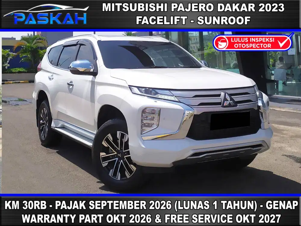 SUNROOF TAX=2026-SEPT GENAP Km=30k MITSUBISHI NEW PAJERO DAKAR 2023