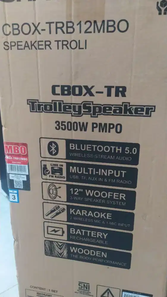 Speaker Sharp CBOX -TRB12MBO