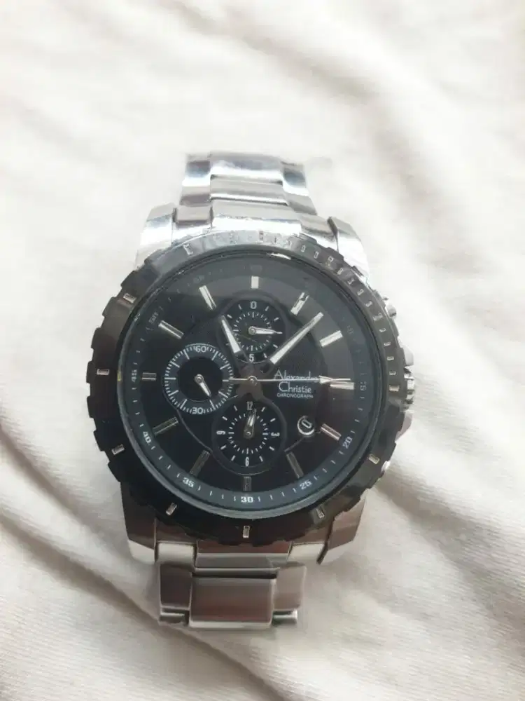 jam tangan alexandre christie chrono original