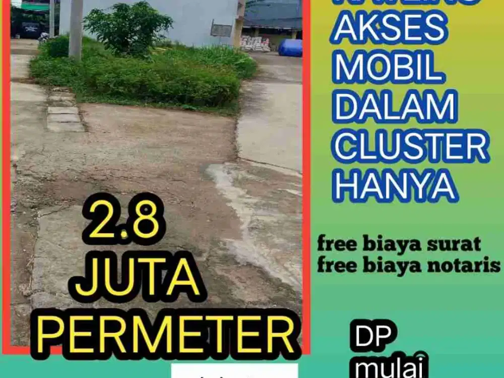 KAVLING AKSES MOBIL MURAH