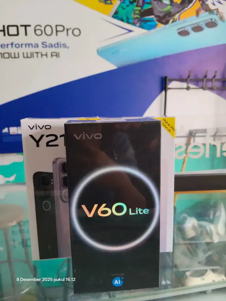 Vivo v60lite 4G 8+8/256gb promo termurah ,segel ,barang baru