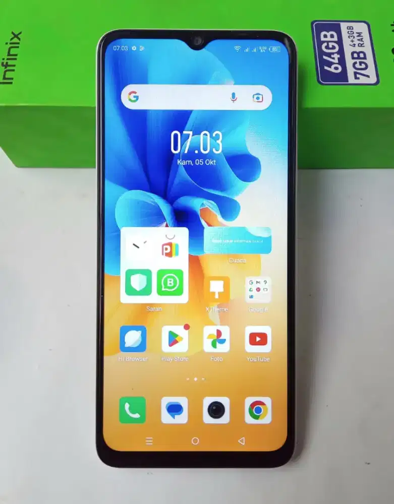 Infinix Smart 7 Ram 4/64 (Lengkap : Box, Charger dll)