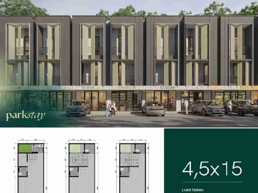 dijual ruko parkstay lokasi strategis dekat universitas upn Surabaya timur