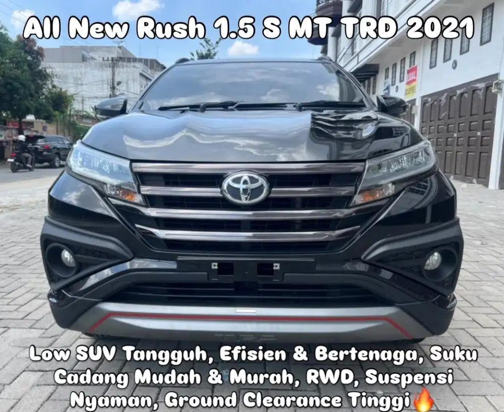 (TDP 29 JUTA!) Toyota All New Rush 1.5 S Manual TRD Hitam 2021