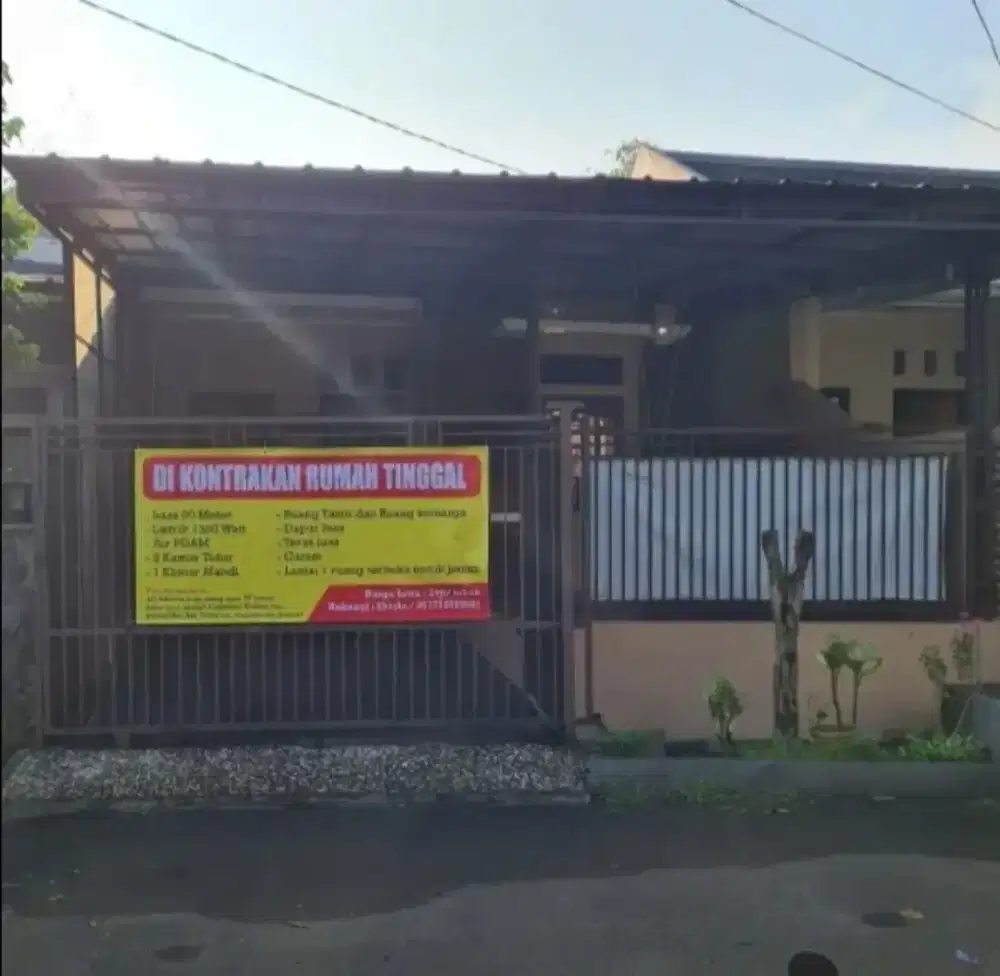 Rumah disewakan Bulanan/Tahunan