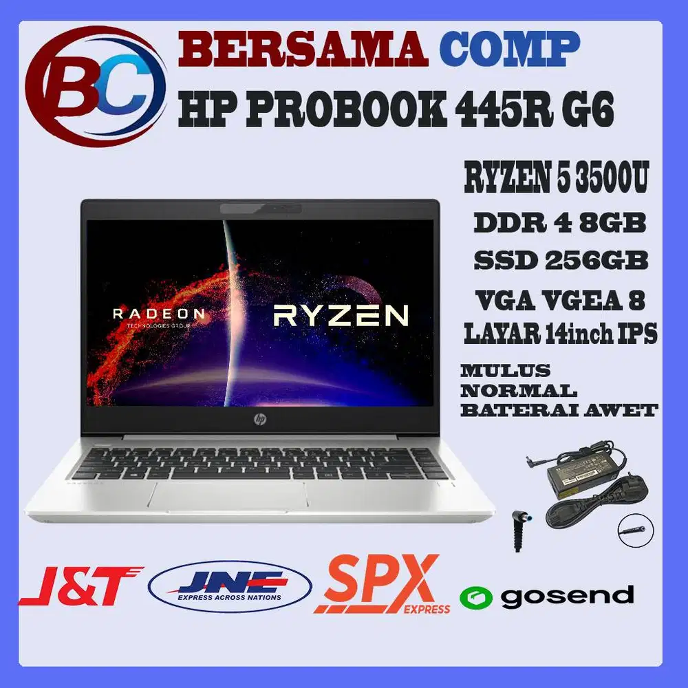HP PROBOOK 445R G6 RYZEN 5 3500U SSD 256GB RAM 8GB 14inch IPS
