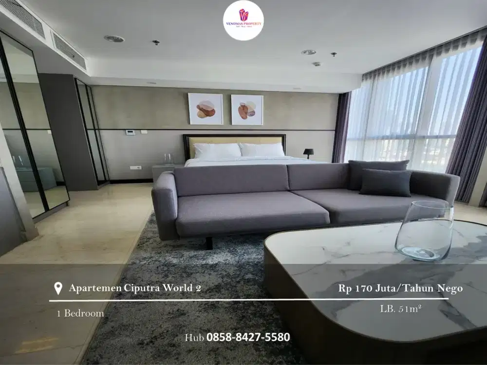 Disewakan Apartement Ciputra World 2 Jakarta 1BR Full Furnished