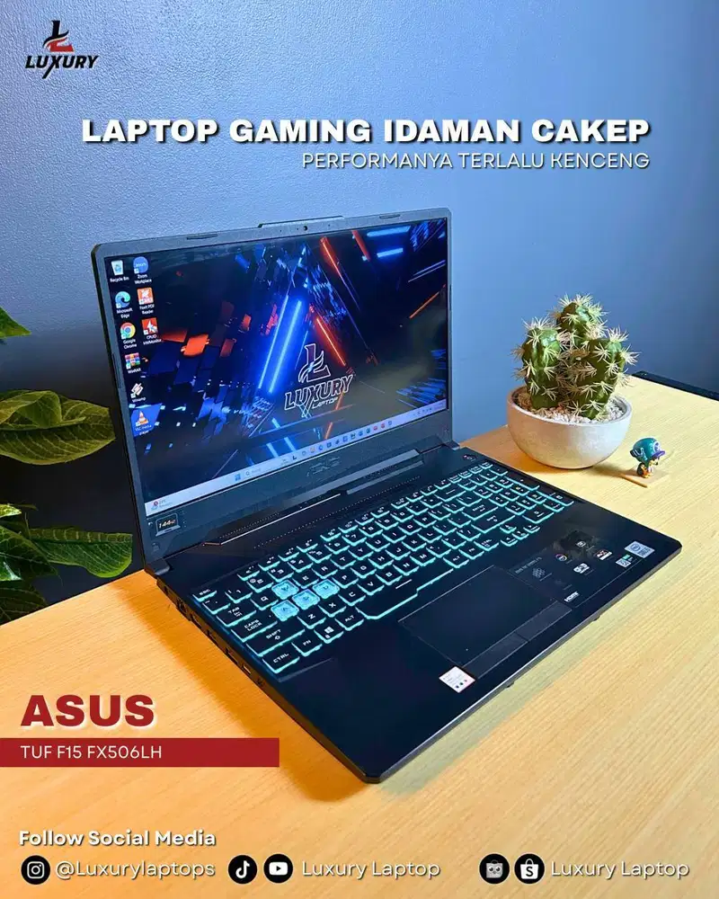 LAPTOP GAMING ASUS TUF F15 FX506LH CORE I5 NVIDIA GEFORCE GTX 1650 BU