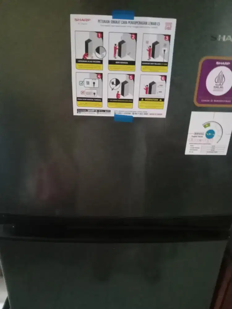 JUAL KULKAS 2  PINTU SHARP