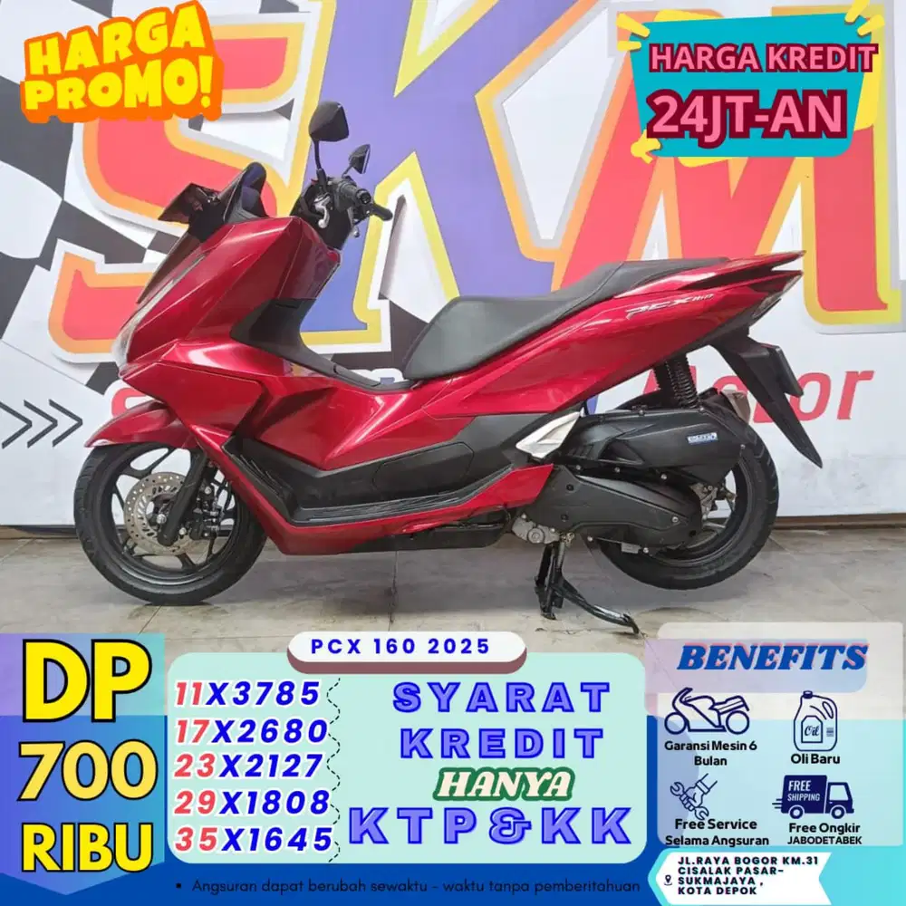( PCX 160 2025 DP:700 surat-surat lengkap cash credit
