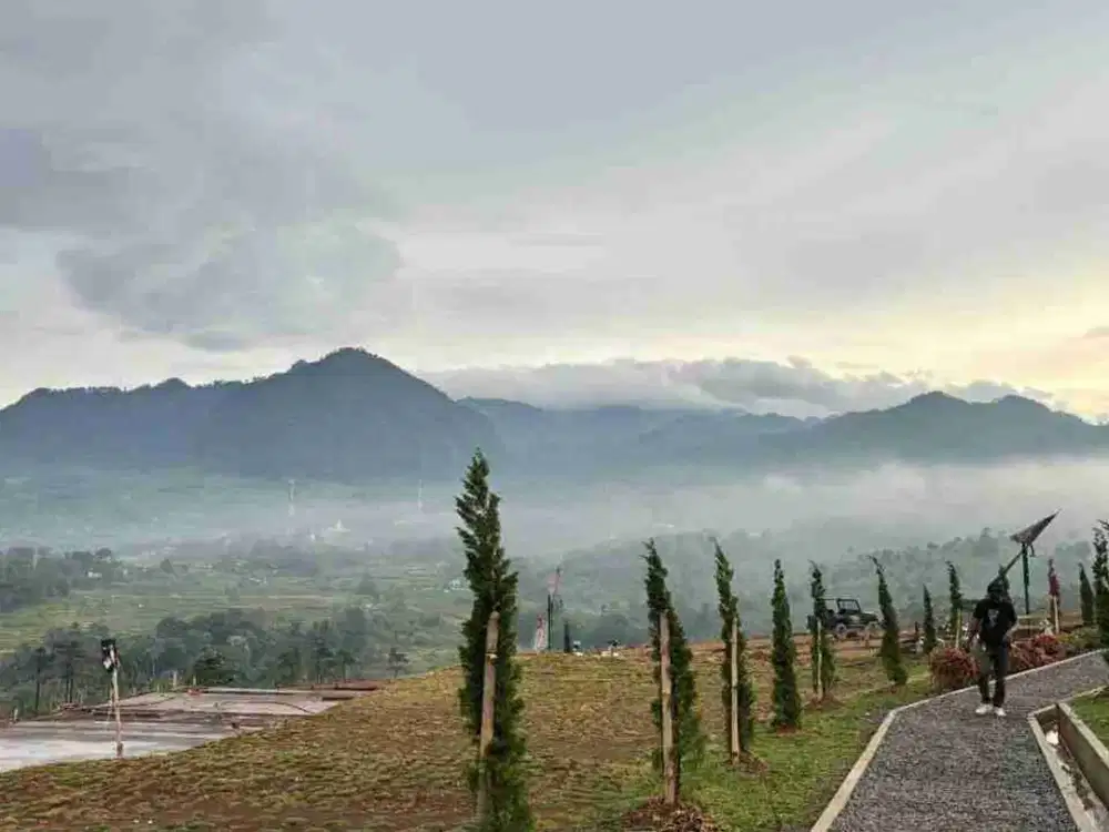 Tanah kavling view pegunungan udara sejuk legalitas shm