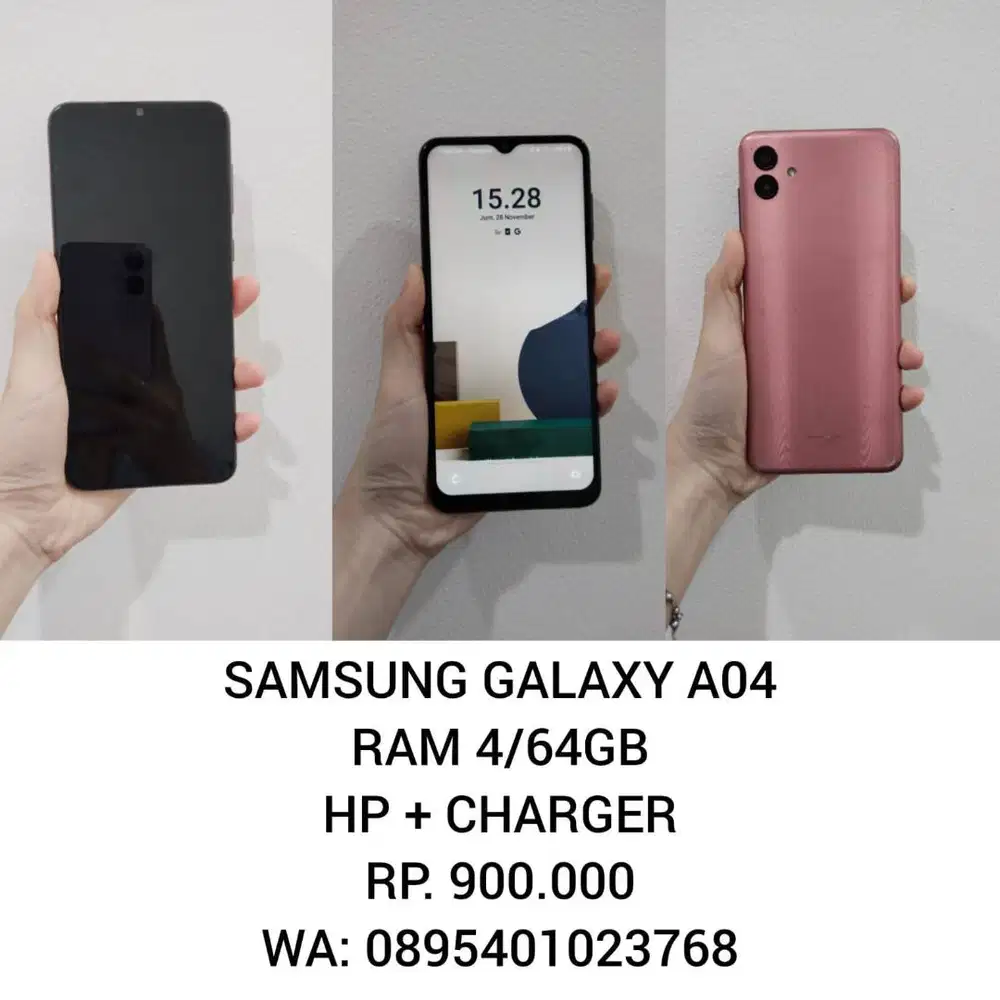 SAMSUNG GALAXY A04 4/64GB — HP Murah, Spek Mantap!
