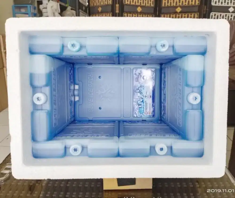 Ice box sterofome + ice gel 7pcs