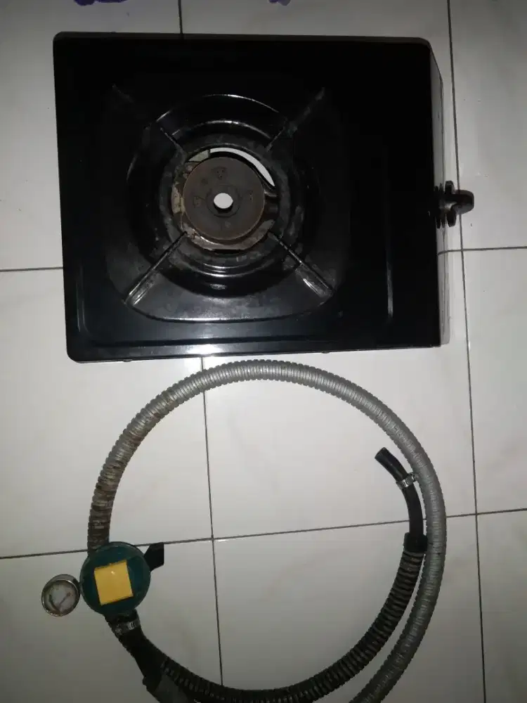 Kompor gas satu mata + regulator (tali dan kepala regulator)