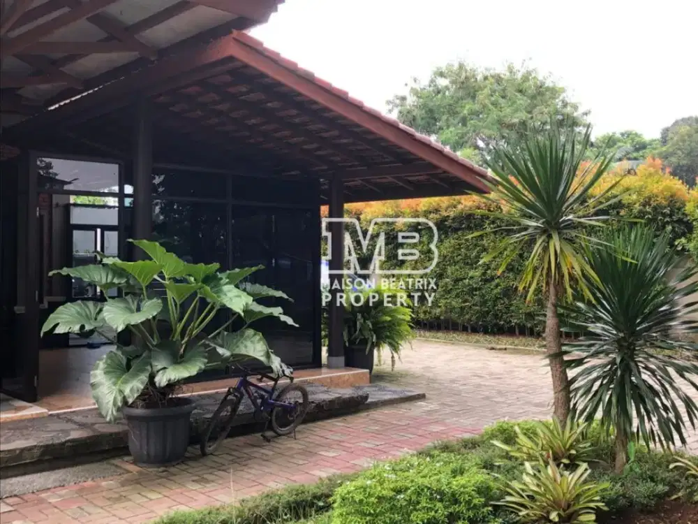 RUMAH LUAS ASRI SDH INCLUDE FURNITURE BUILD IN & ADA PRIVATE POOL 5 MENIT KE MALL THE PARK SAWANGAN