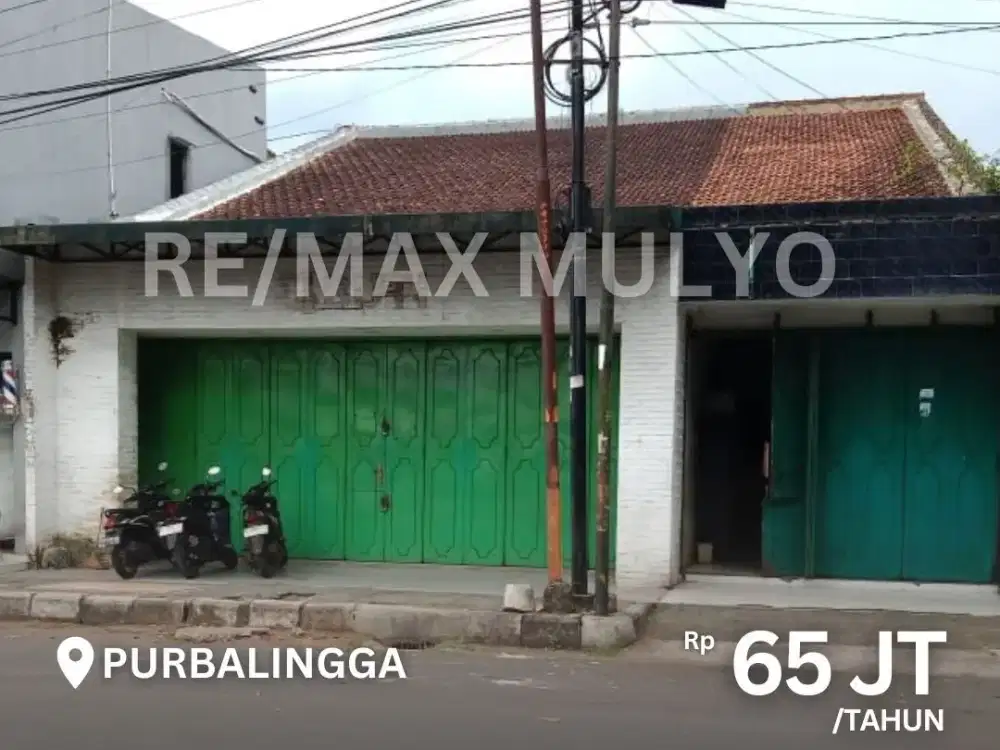 Disewakan Ruko Tepi Jalan besar Strategis Area Purbalingga