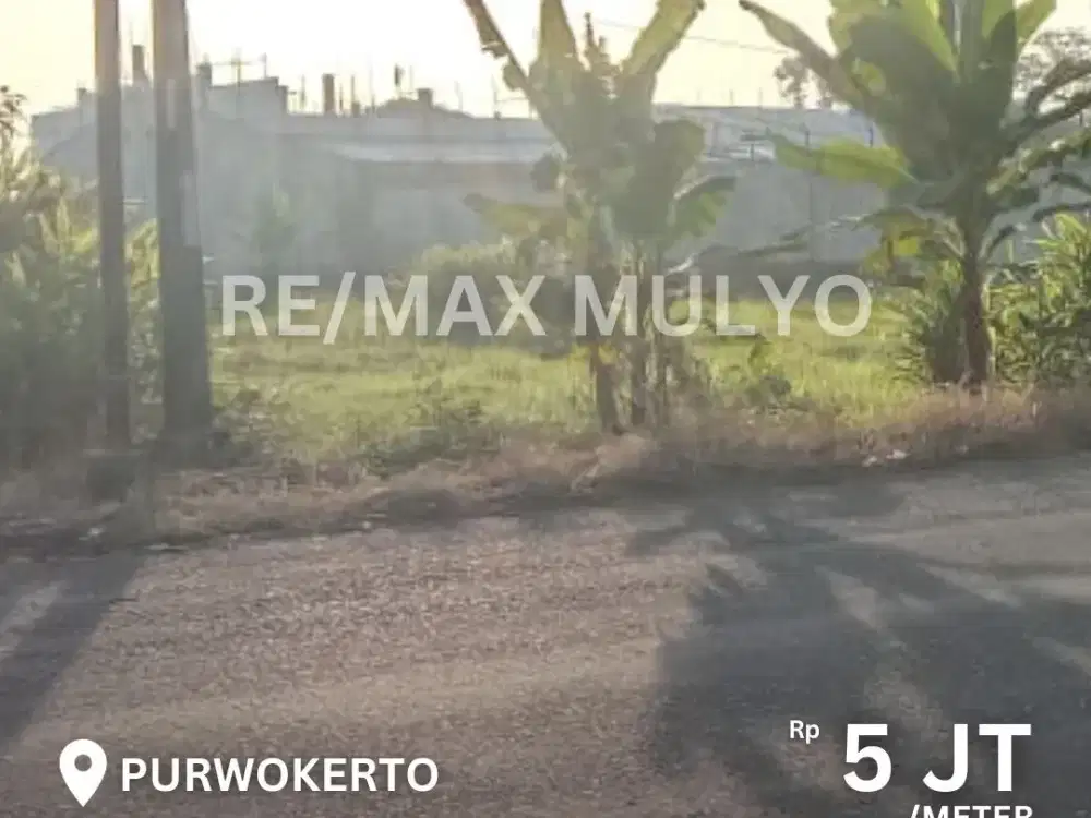 Tanah Dijual Area Purwokerto Seluas 4.695 m2 Di Jalan Utama Dekat Terminal Bus