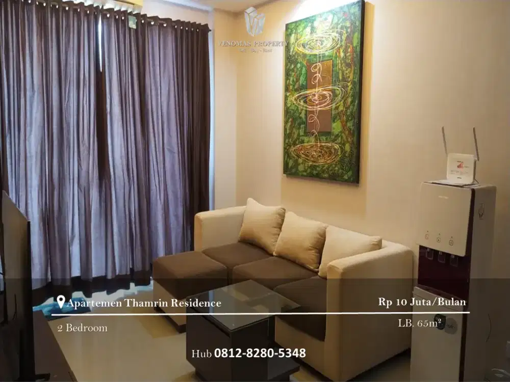 Disewakan Apartement Thamrin Residence 2BR Full Furnished Tower D