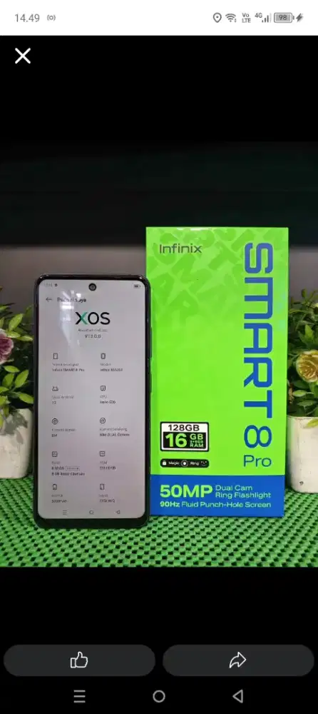 Infinix Smart 8 Pro 8+8/128