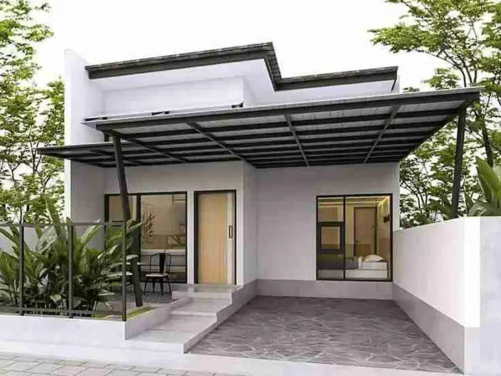 hunian minimalis siap bangun dengan konsep free design spek bata merah