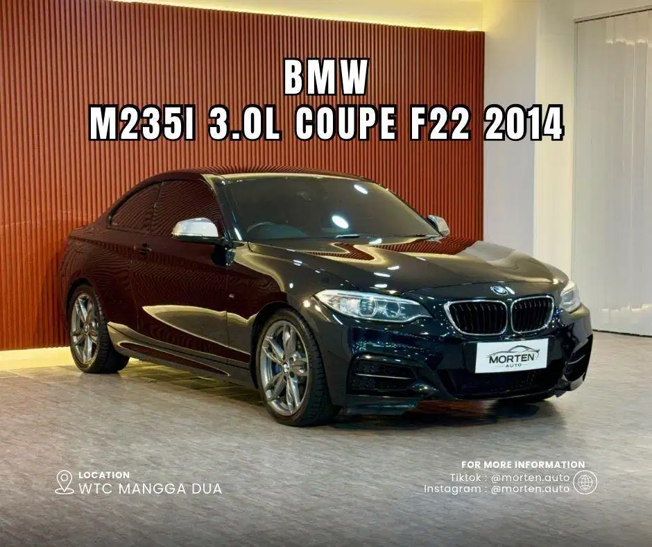 BMW M235i 3.0L Coupe F22 2014 Odo 33 Ribu Record Antik Bergaransi 1 Th