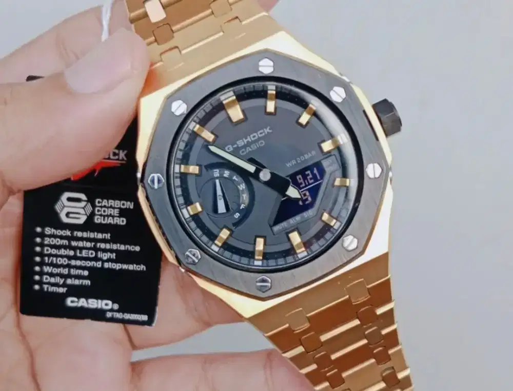 G shock custom gold GA2100