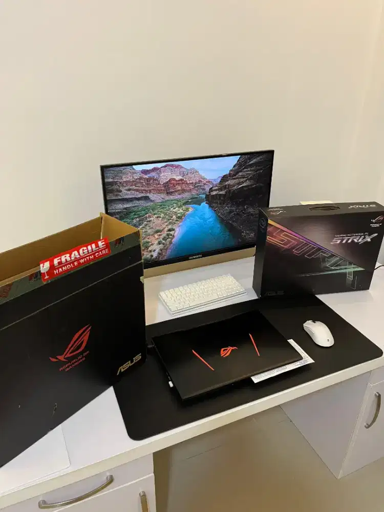 Laptop ROG GL553VD Fullset sampe nota i7 7700HQ GTX 1050 ram 16GB