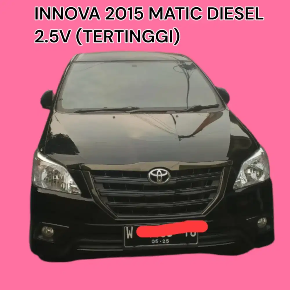 INNOVA BARONG 2015 DIESEL MATIK 2.5V PLAT W Sidoarjo Inova bkn Reborn