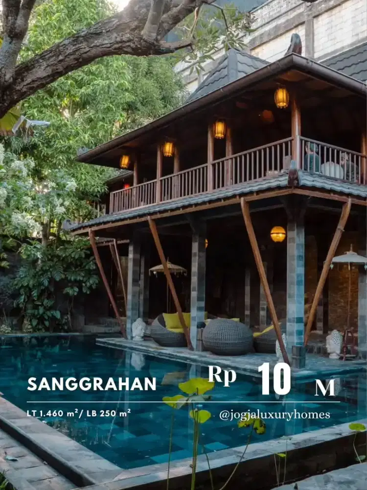 Dijual Villa Mewah dengan Sentuhan Etnik di dekat Bugisan