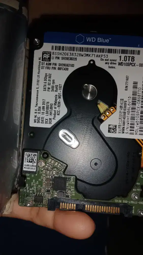 Dijual Hardisk internal laptop slim Wdblue 1TB. Sentinel 100%