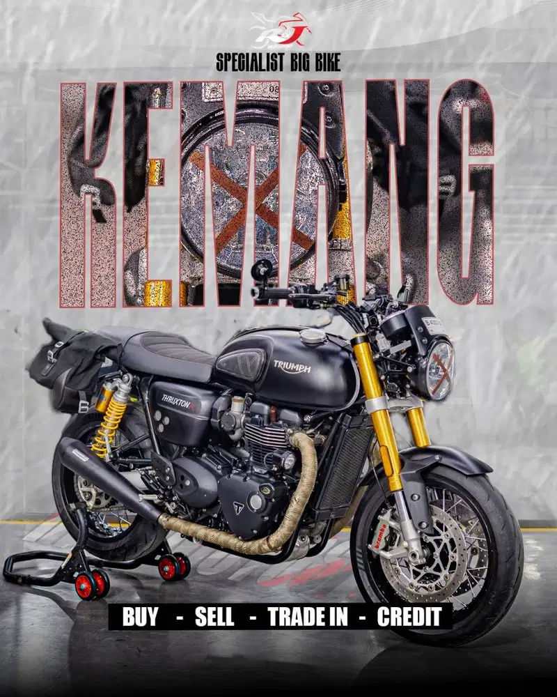 Triumph truxton 1200 Modif Ratusan Juta Knalpot Vance hines